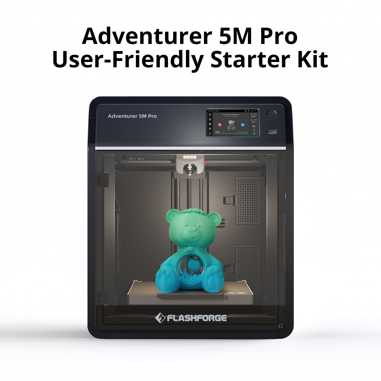Flashforge Adventurer 5M Pro 3D Printer, Enclosed CoXY Metal Structure, Safe for Home Use