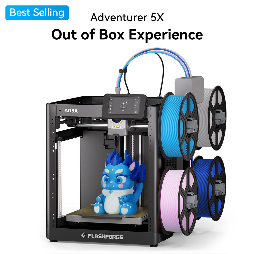 Flashforge AD5X – Multicolor 3D Printer for High-Speed, Full-Color Printing