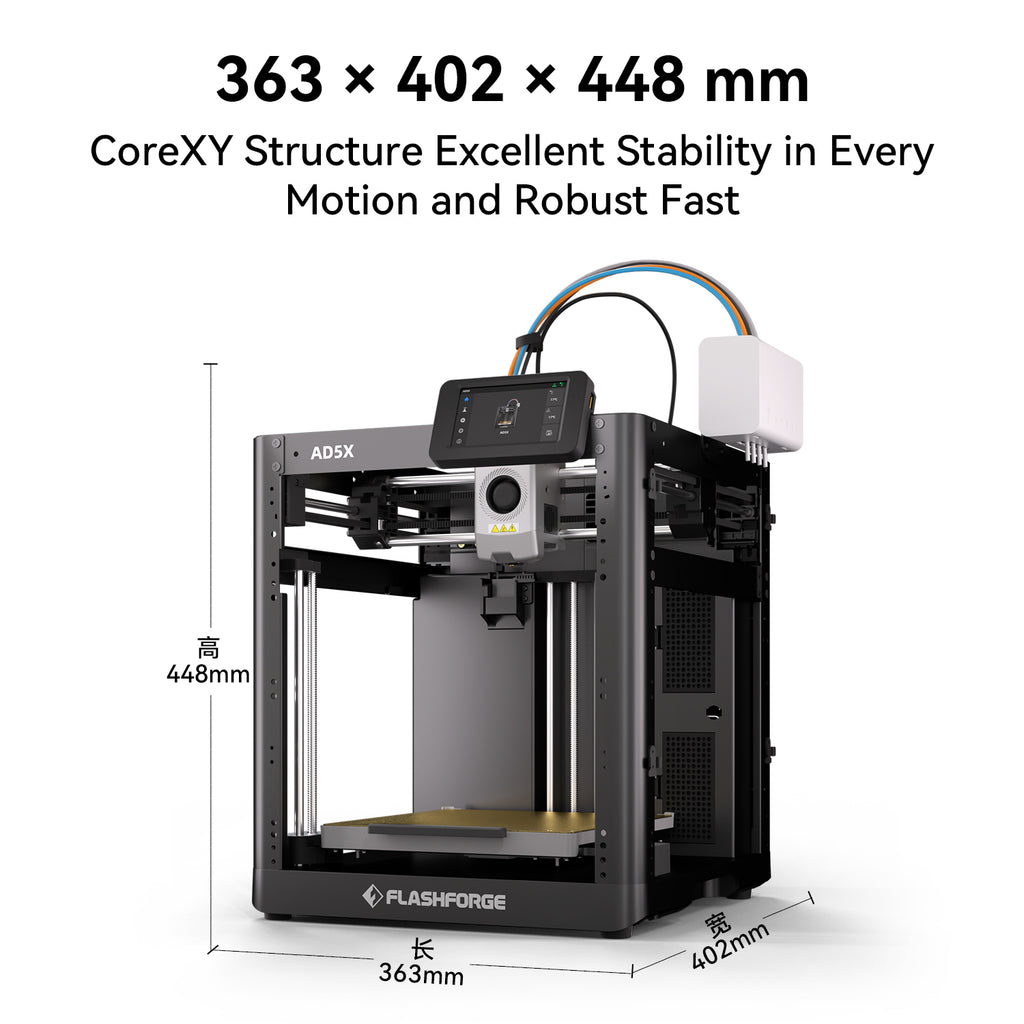 Flashforge AD5X – Multicolor 3D Printer for High-Speed, Full-Color Printing
