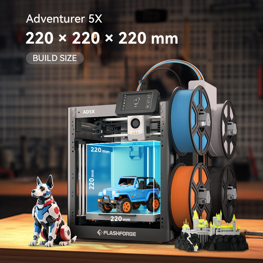 Flashforge AD5X – Multicolor 3D Printer for High-Speed, Full-Color Printing