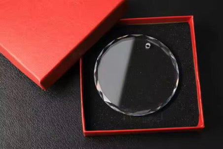Glass Holiday Ornament Blank with box