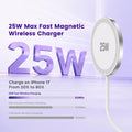 Premium 2.2 Certified 25W Magnetic Wireless Charging Station (USB-C Connection)