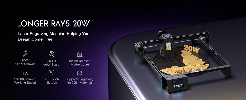 Longer Ray5 20w Diode Laser Engraver Pro Max Set