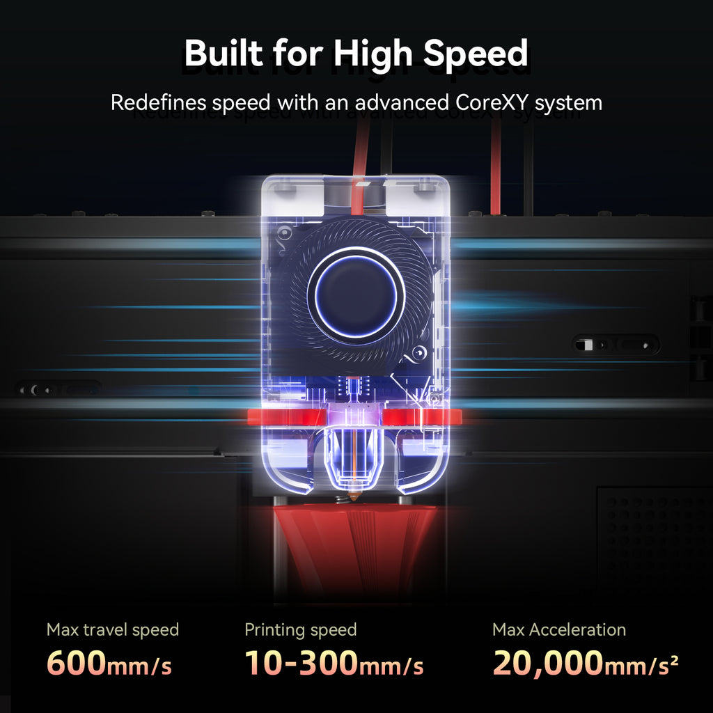 Flashforge Adventurer 5M 3D Printer, 600mm/s High Speed, Beginner-friendly