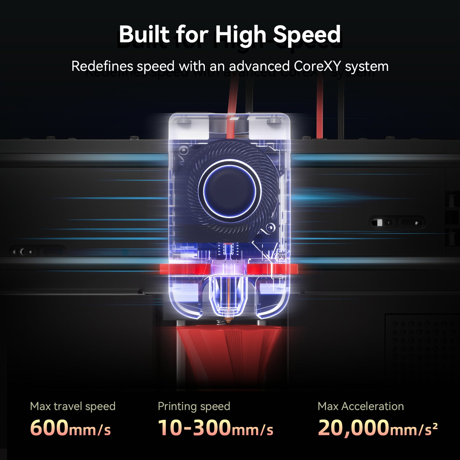 Flashforge Adventurer 5M 3D Printer, 600mm/s High Speed, Beginner-friendly