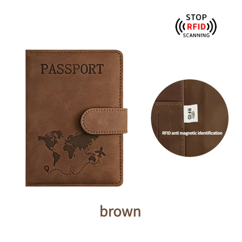 🌍 Passport Holder + Luggage Tag Pack — Perfect for UV Printing &amp; Engraving