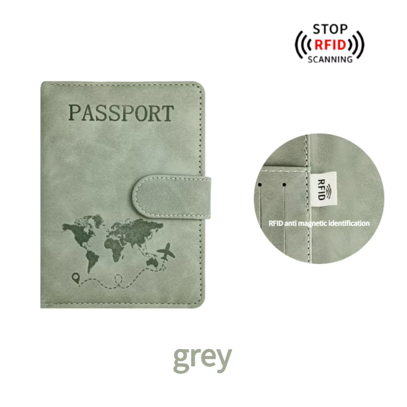 🌍 Passport Holder + Luggage Tag Pack — Perfect for UV Printing &amp; Engraving