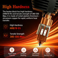 .6 Flashforge Creator 5/Creator 5 Pro Nozzle C5 Hotend Hardened Steel 0.6mm Extruder Hot End Replacement Parts