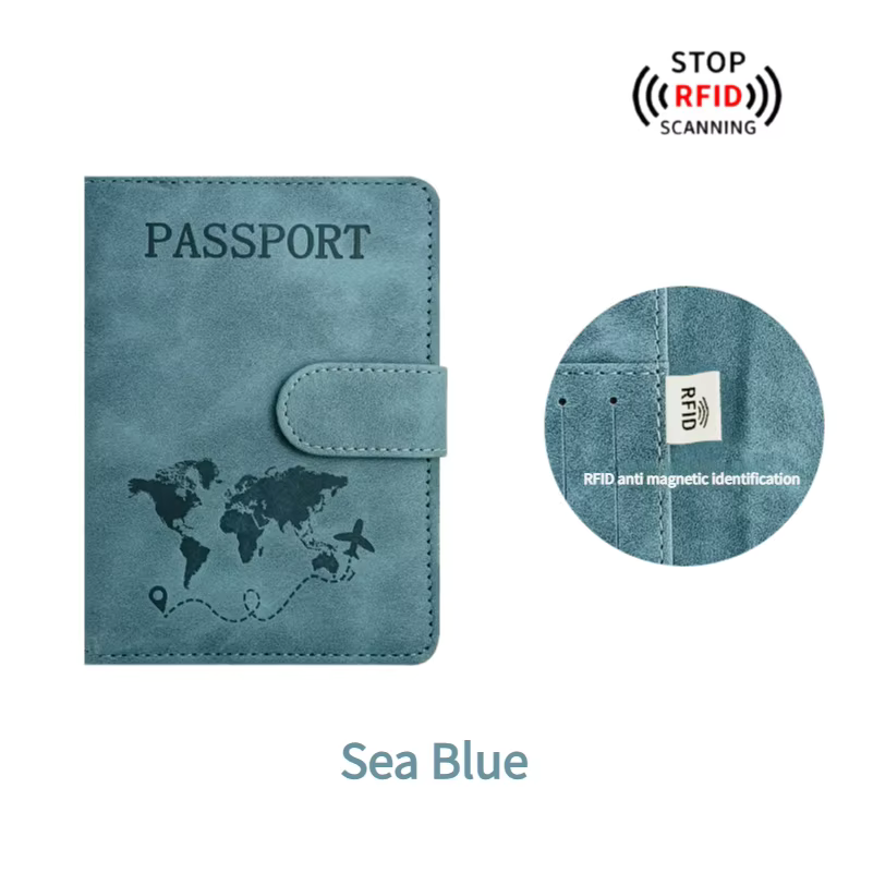 🌍 Passport Holder + Luggage Tag Pack — Perfect for UV Printing &amp; Engraving