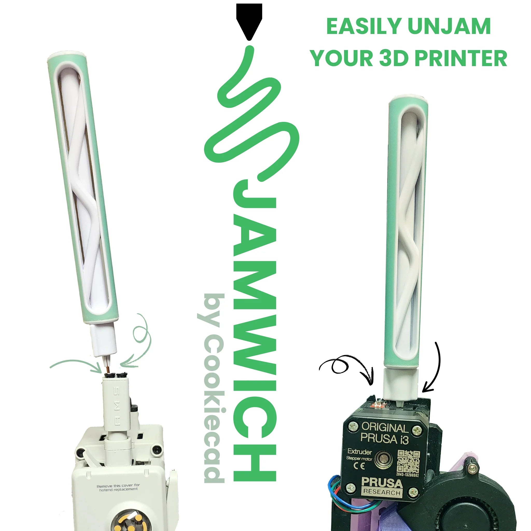 Jamwich - 3d printer unclogging tool