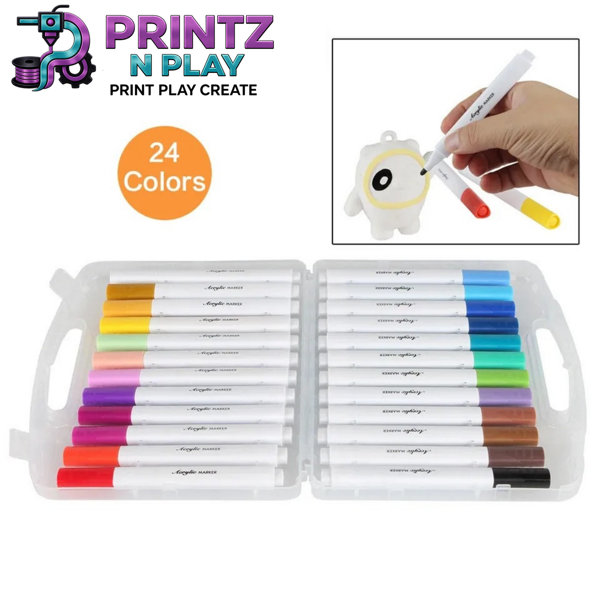 24 Color Acrylic Marker