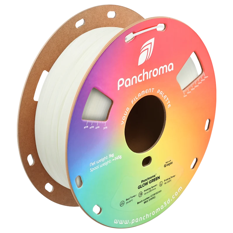 Polymaker Panchroma Glow PLA: Natural Daylight Color with Stunning Glow-in-the-Dark Effect (Formerly PolyLite Glow)