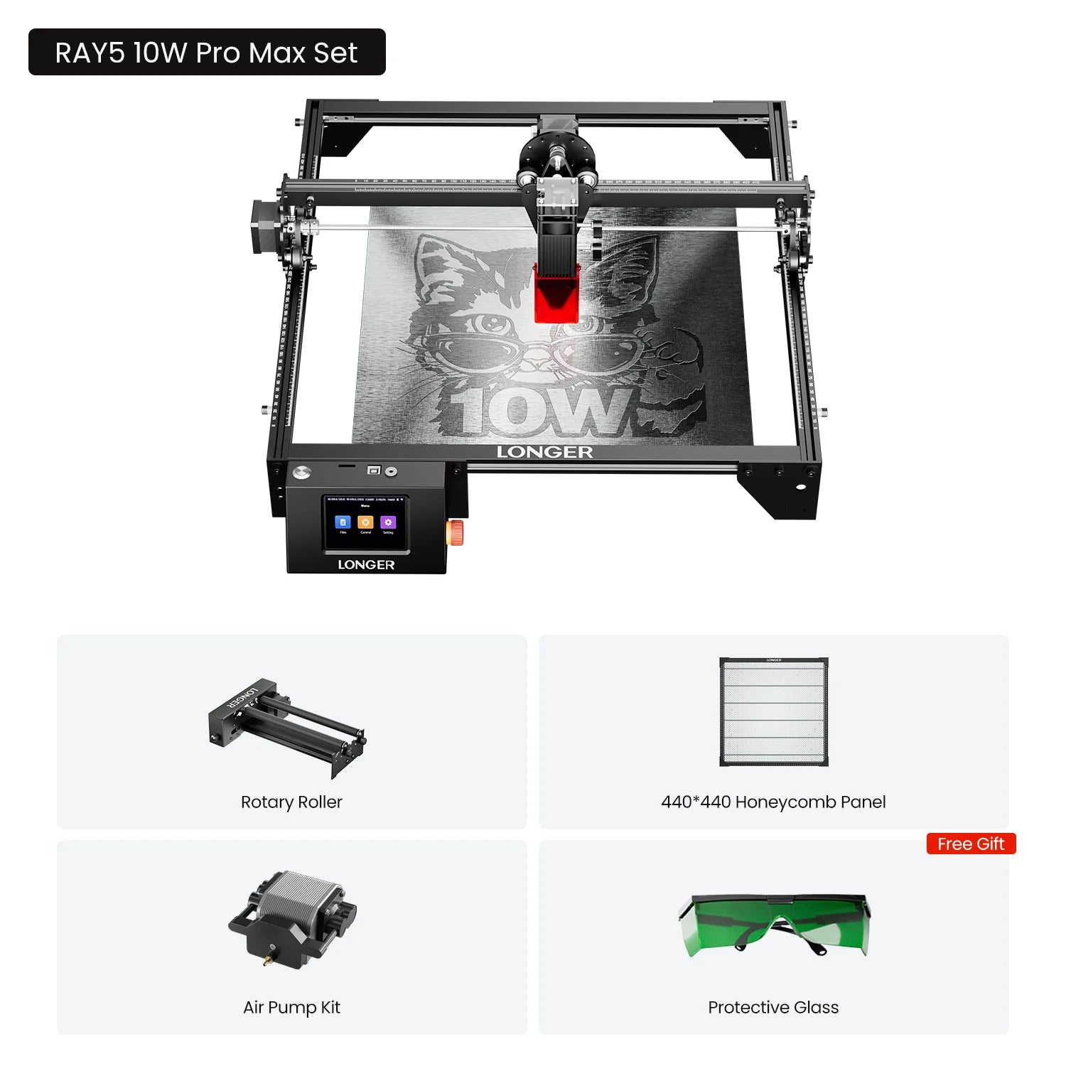 Longer Ray5 10w Diode Laser Engraver Pro Max Set