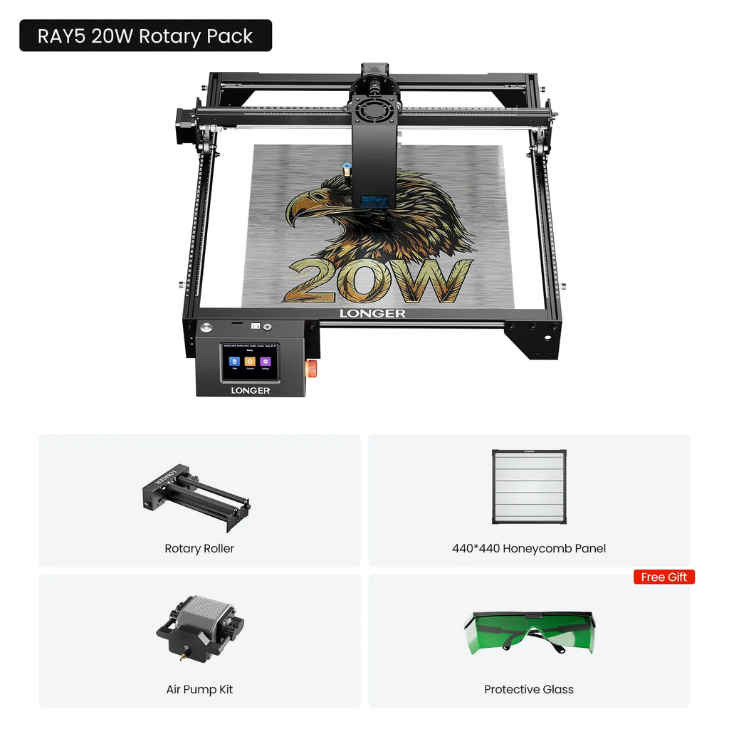 Longer Ray5 20w Diode Laser Engraver Pro Max Set