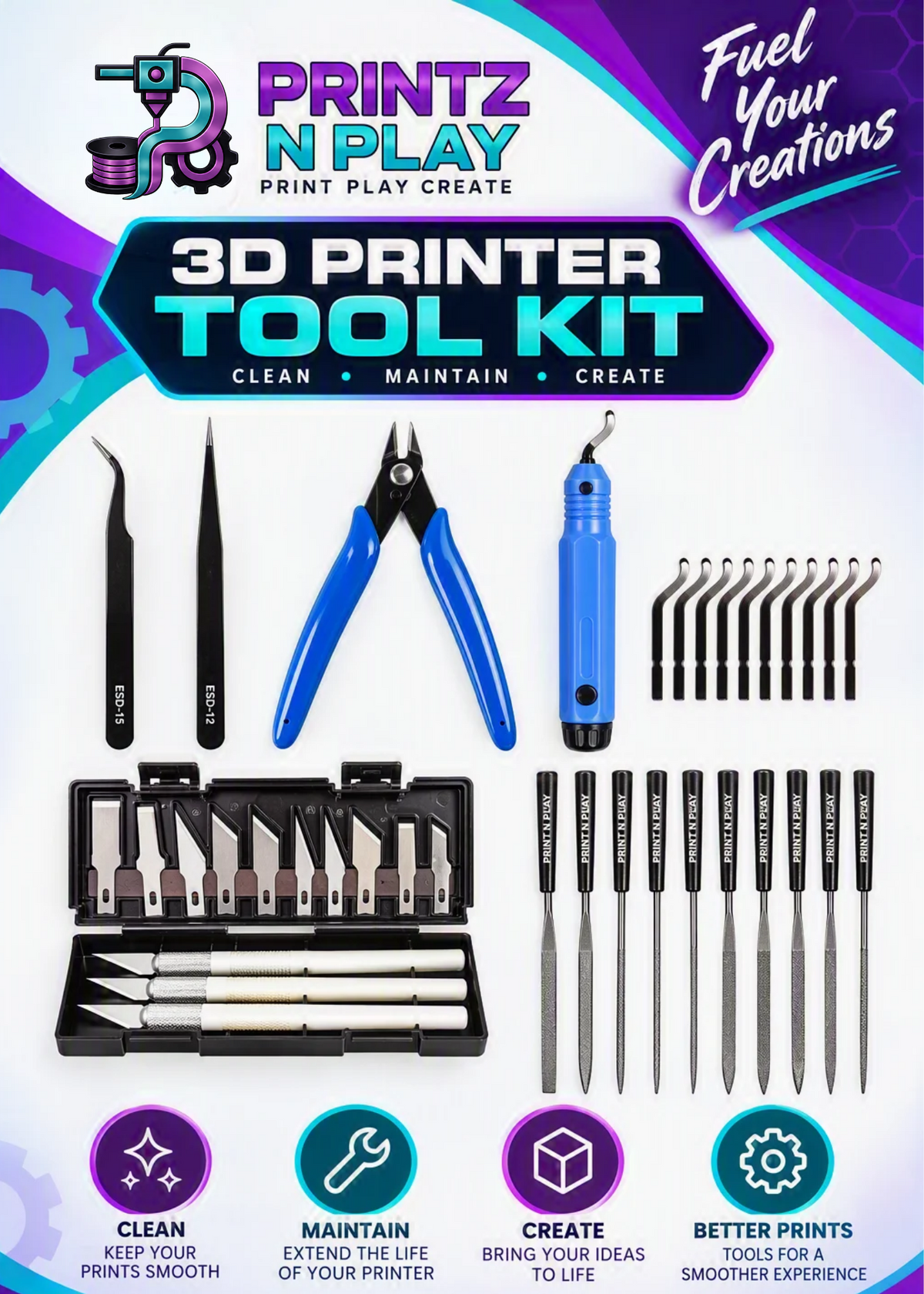 Tool Kit 3D printers