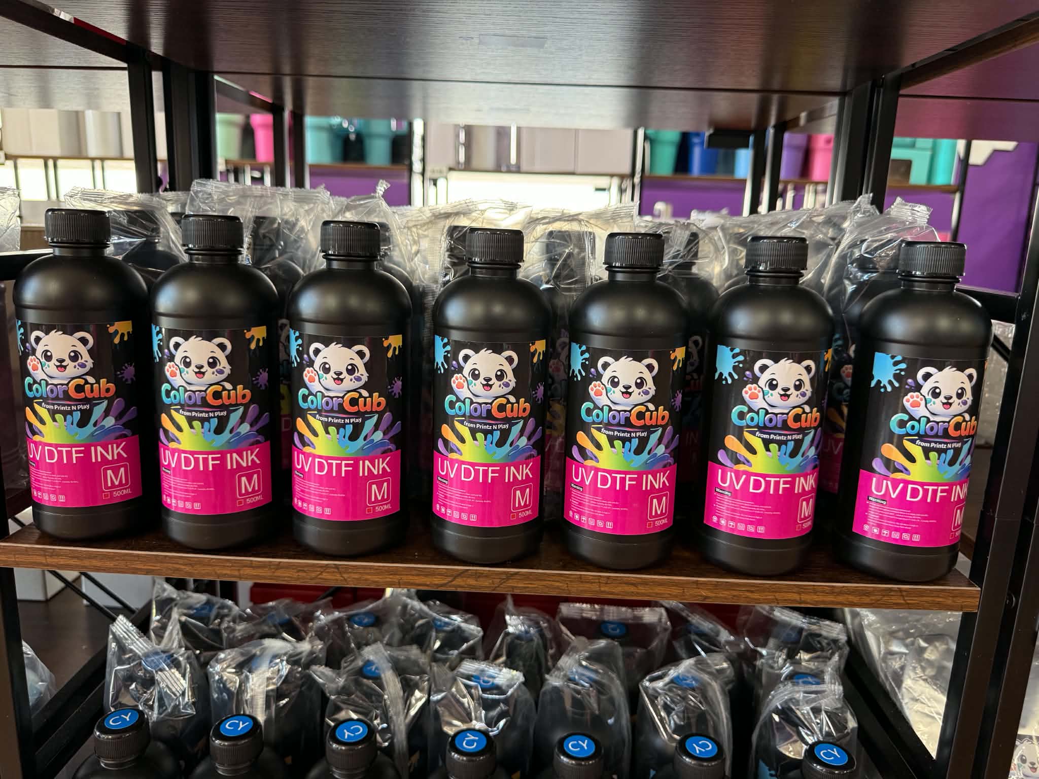 Color Cub UV Inks White, Black, Yellow, Magenta, Cyan