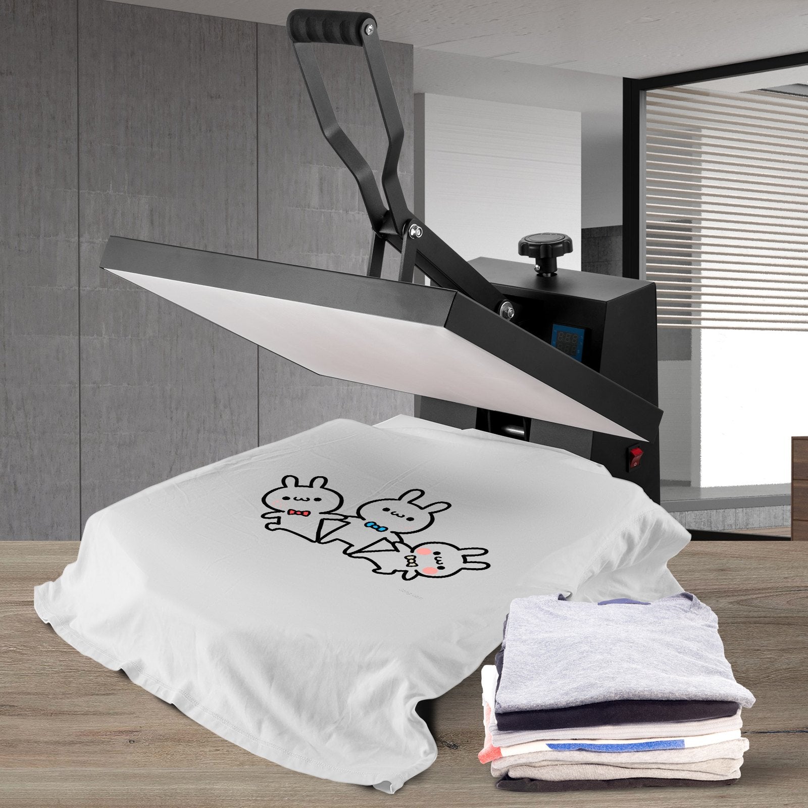 VEVOR Heat Press 16x20, 1700W Power Heat Press Machine, Fast Heating, High Pressure Heat Press Machine for T-Shirt, Digital Industrial Sublimation Printer for Heat Transfer Vinyl, Easy to Use, Black