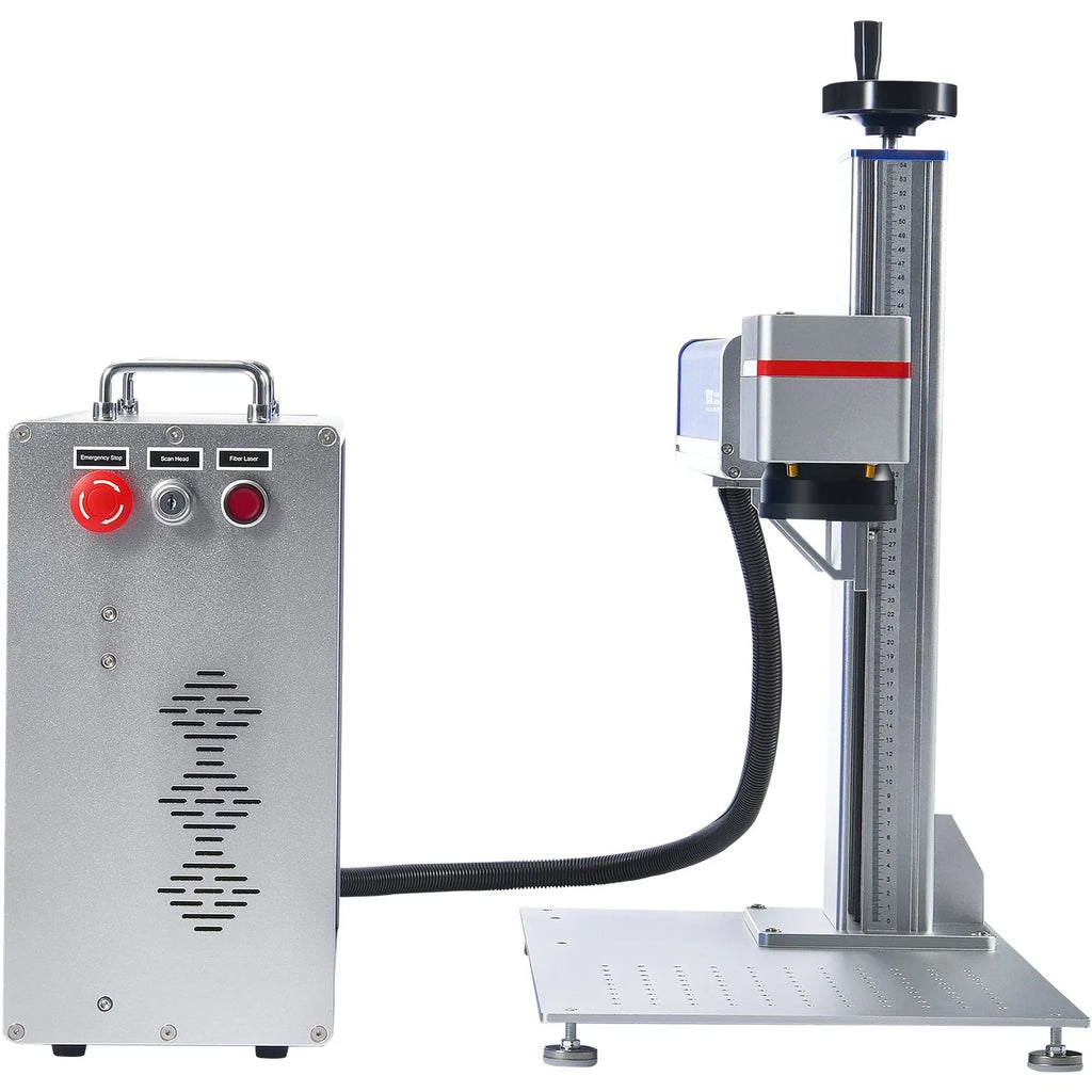 VEVOR Fiber Laser Marking Machine, 30W Compatible with LightBurn, Fiber Laser Engraving Marking Machine with 5.9" x 5.9" Working Area, Solid State Fiber Laser Engraver for Aluminum Steel Jewelry Gold