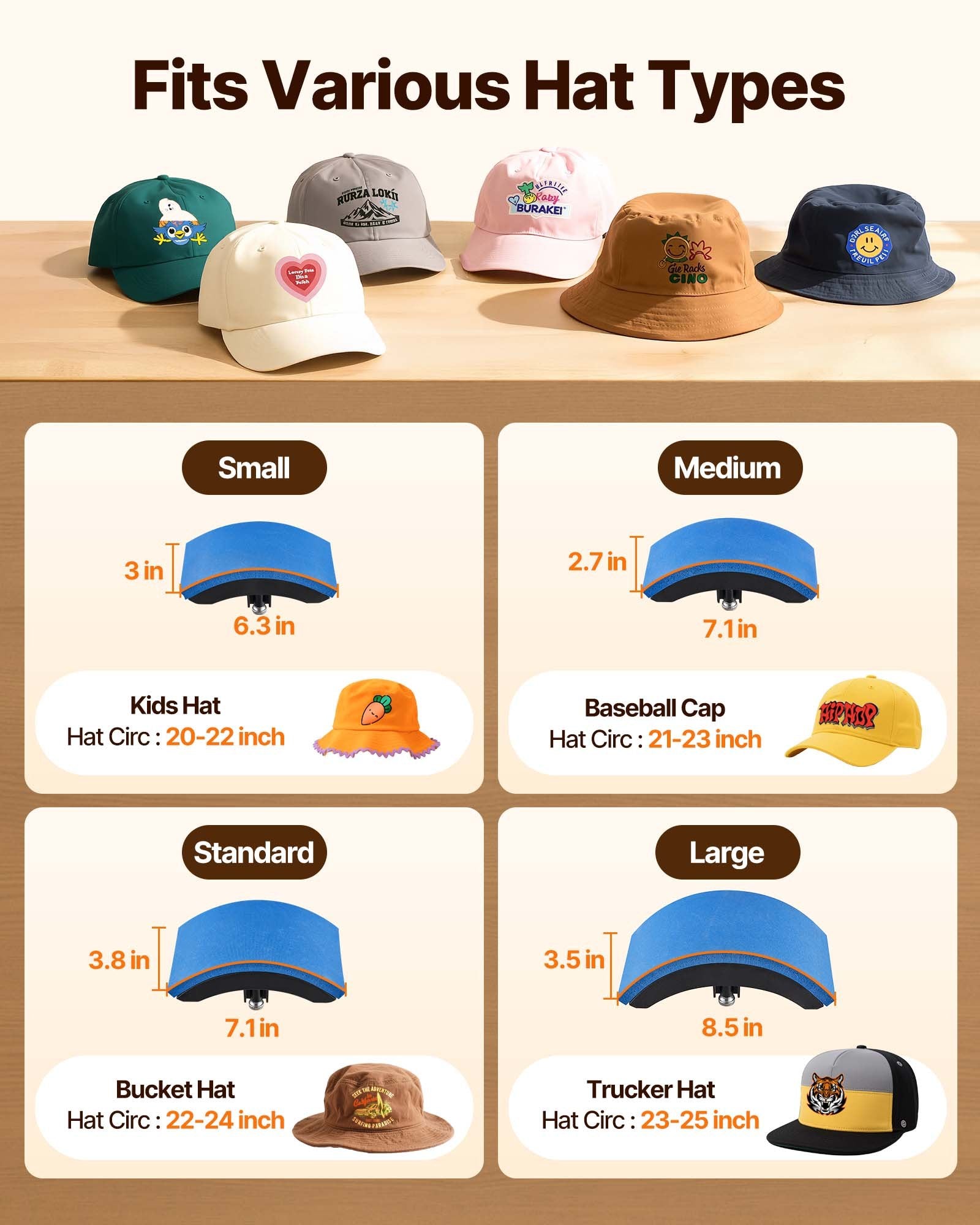 VEVOR Hat Heat Press, 4-in-1 Cap Heat Press Machine, 6 x 3in Clamshell Sublimation Transfer, LCD Digital Timer Temperature Control with 4pcs Curved Heating Elements (6x3/6.7x2.7/6.7x2.7/8.1x3.5)